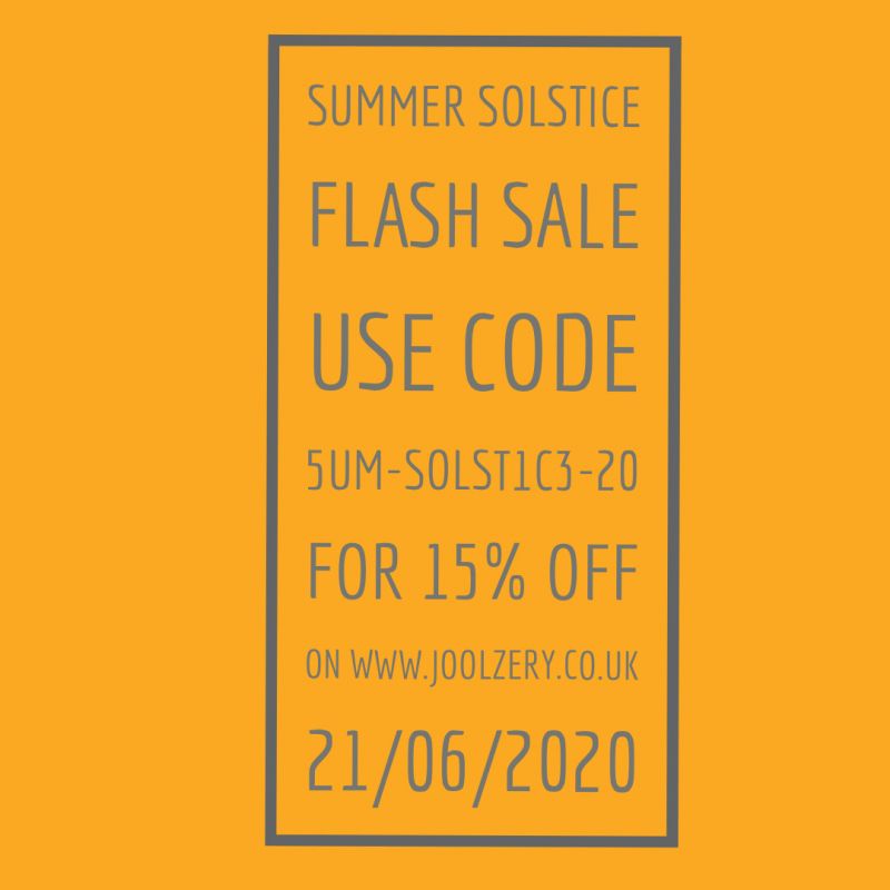 Joolzery 2020 Summer Solstice Voucher Code